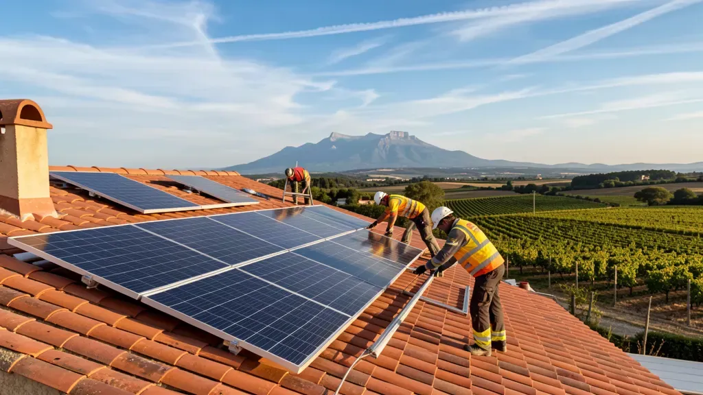 Photovoltaïque - chantier {site.name} dans le Vaucluse