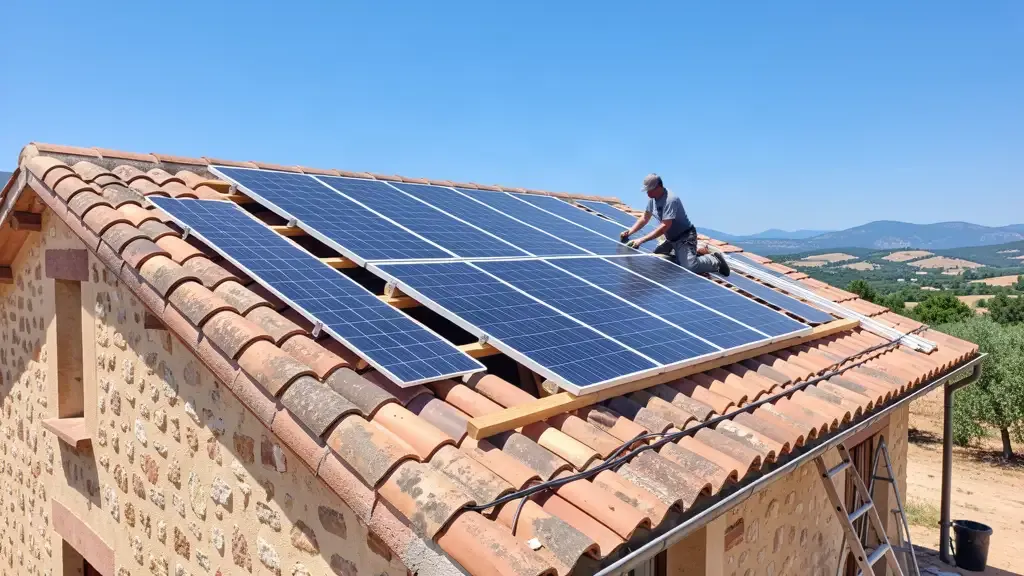 Photovoltaïque - chantier {site.name} dans le Vaucluse